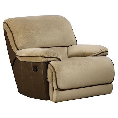 Power Casual Styled Recliner with Soft Match Upholstery